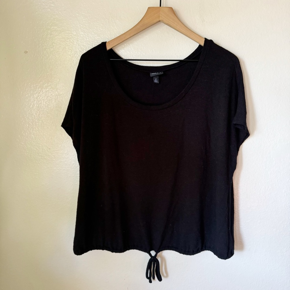 Torrid | Knit Crew Neck Tie Waist Top
